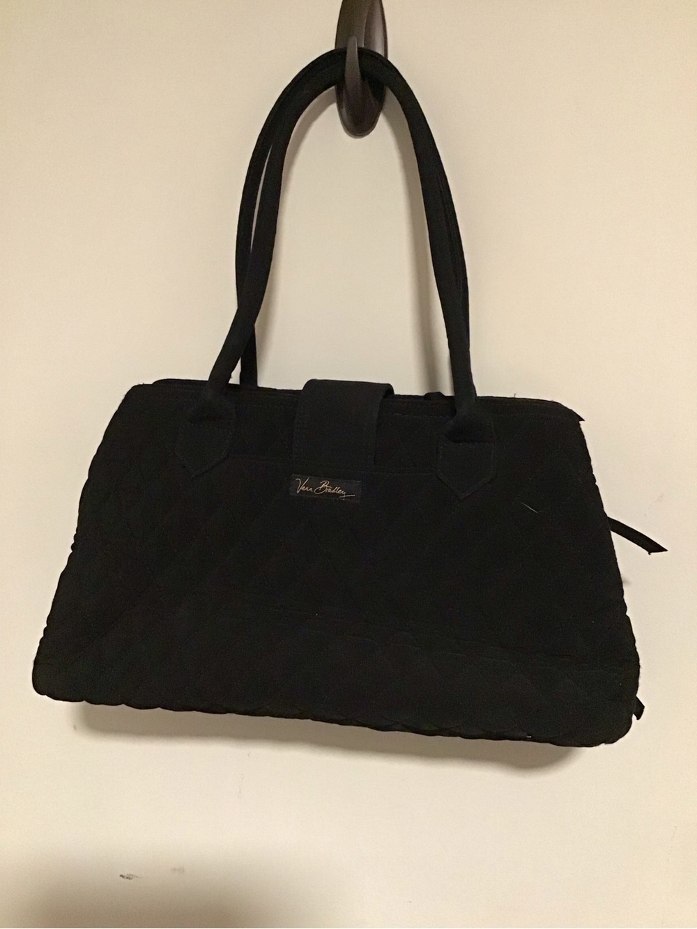 Vera Bradley Black Quilted Tote Bag